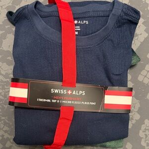 Men's Navy Thermal Top - Navy Pajama